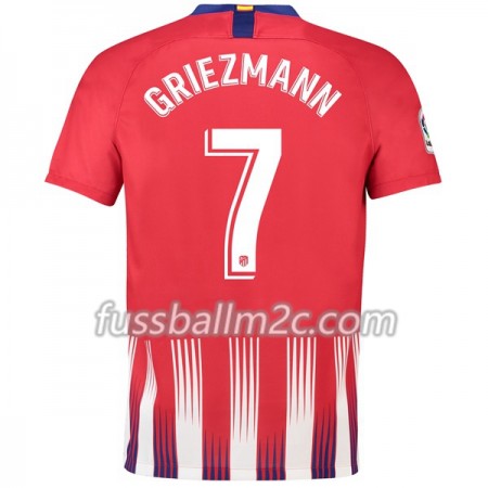 Fußballtrikots Atlético Madrid Griezmann 7 Heim Trikotsatz 2018-2019 Fußballtrikots Atlético Madrid Griezmann 7 Heim Trikotsatz 2018-2019